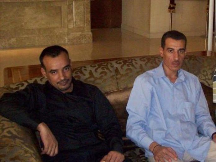 الفقيد الشاعر الشيخ ولد بلعمش مع الشاعر السوري ياسر الأطرش