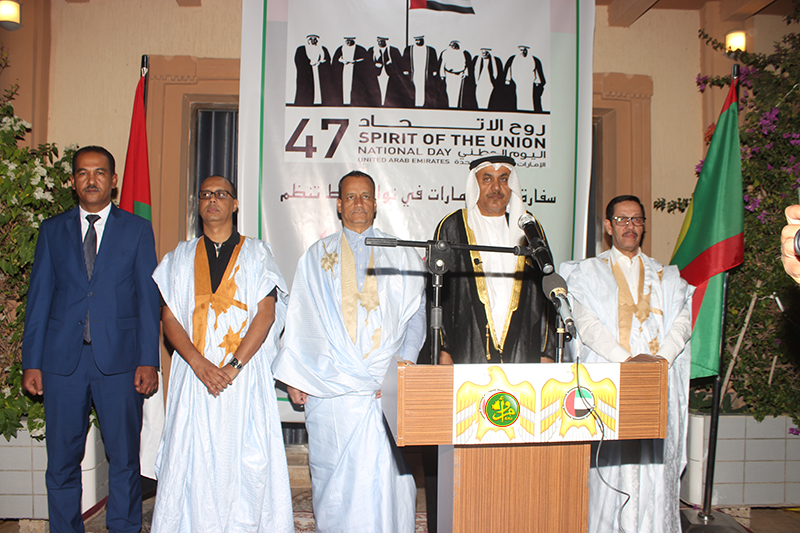 سفير الإمارات مع وزير خارجية موريانيا إسماعيل ولد الشيخ أحمد
