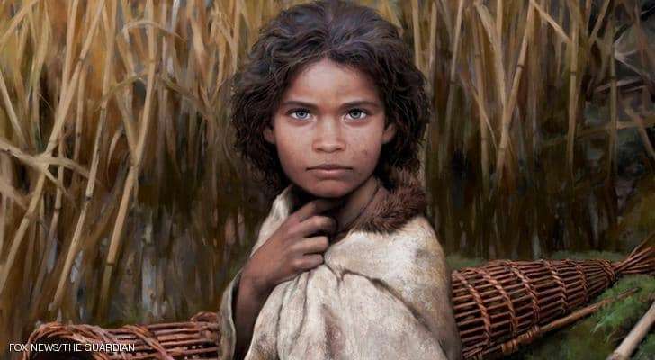 رسم استوحي من المعلومات المستخرجة من علكة العصر الحجري