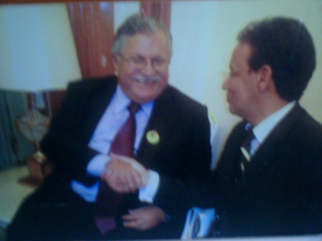 ممين والرئيس العراقي السابق جلال الطالباني