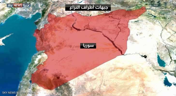 سوريا.. خريطة توزع أطراف النزاع 