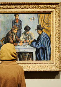 لوحة "رجال يلعبون القمار" للفنان بول سيزار... اشترتها قطر بربع مليون دولار